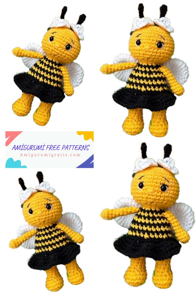 Crochet Cute Bee Amigurumi