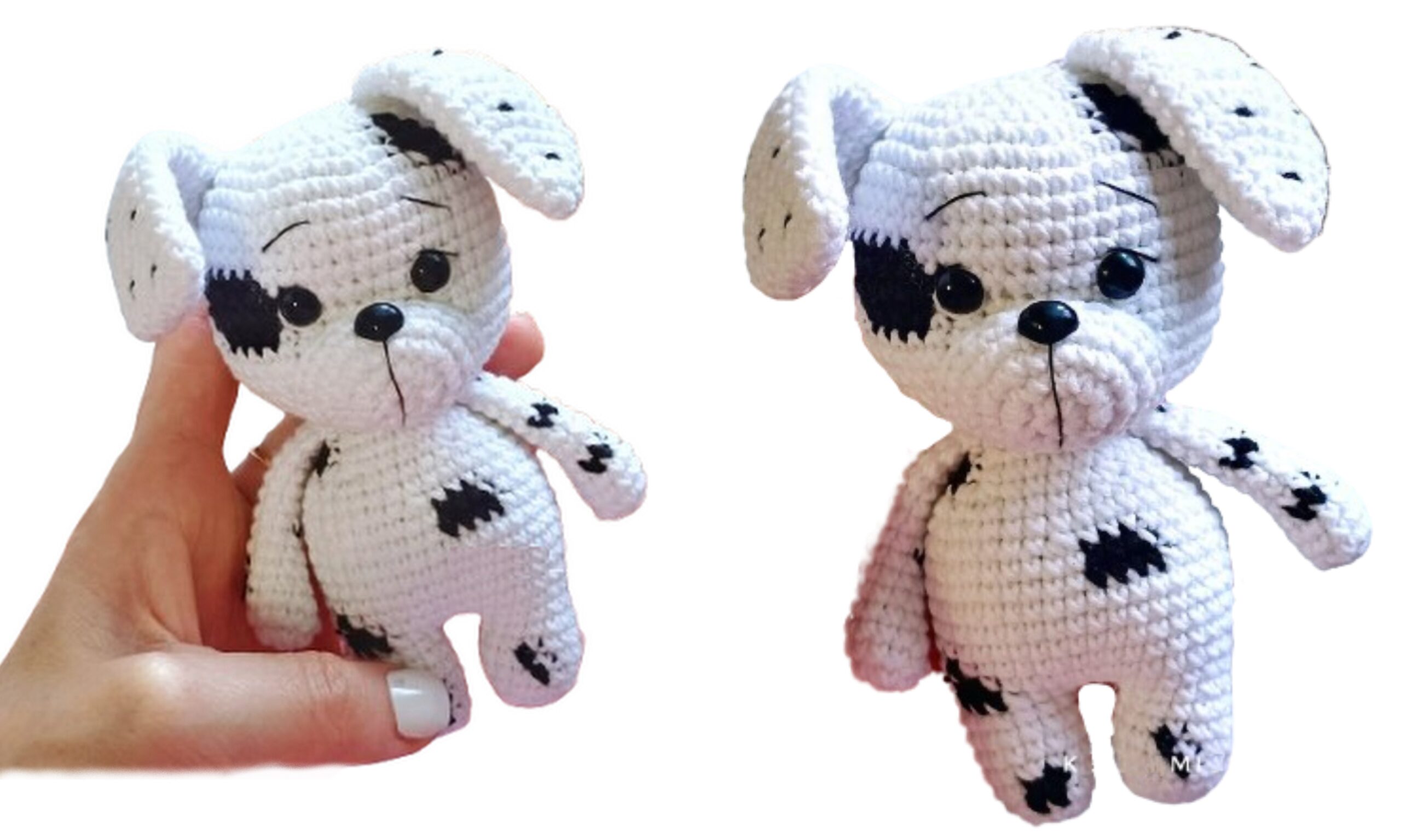 Dalmatian Dog Amigurumi Free Pattern