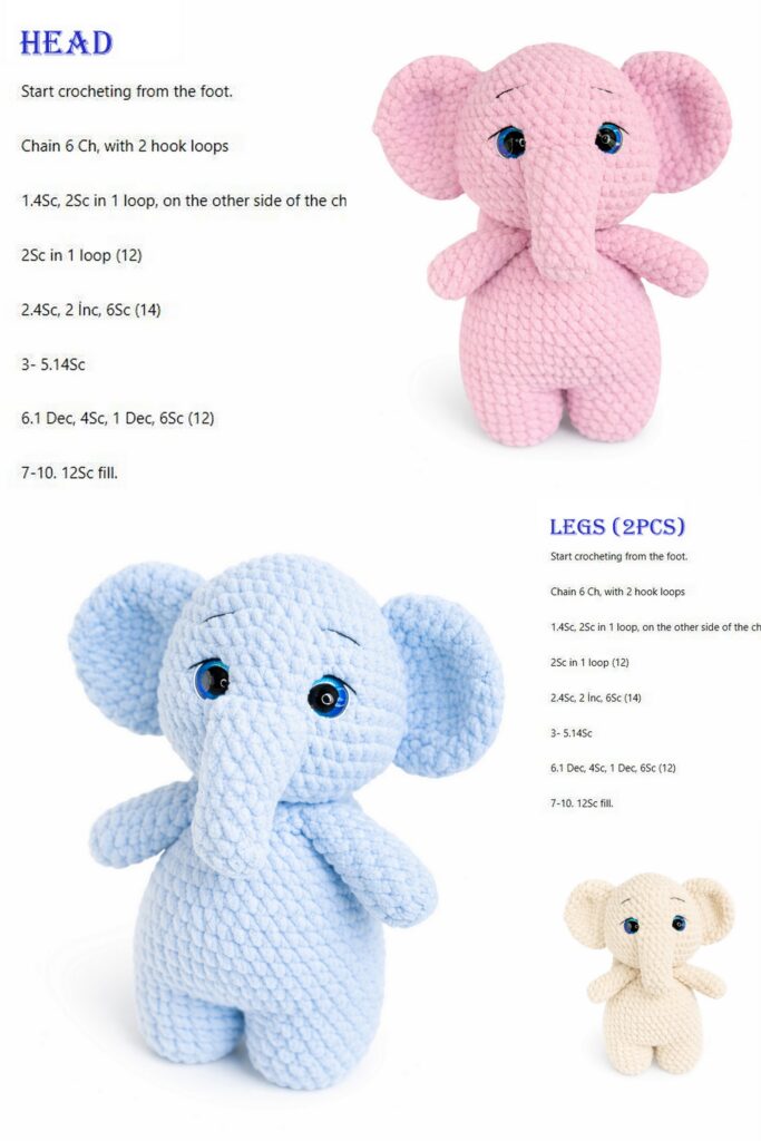 Amigurumi Baby Elephant 